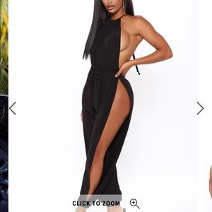 Black Fashion Nova Jumpsuit